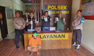 Simpan 5 Paket Sabu Dalam Kotak Rokok, Polsek Pangkalan Kerinci Tangkap Buruh Harian Di Jalan Pelita