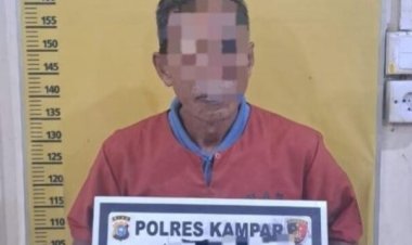 Diduga Buka 1 Hektar Lahan Dengan Cara Dibakar, Warga Desa Sipungguk Ditangkap Polres Kampar