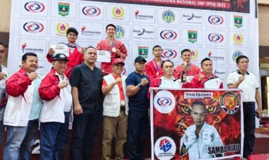 Raih 6 Emas Dari 10 Atlet, Provinsi Riau Juara Umum Kejurnas Sambo 2025 Di Padang
