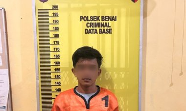 Gerebek Tambang Emas Ilegal Di Sungai Langsat, Polsek Benai Berhasil Amankan Satu Orang Pelaku