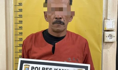10 Hektare Lahan Desa Merangin Terbakar, Polres Kampar Berhasil Tangkap Seorang Pelaku