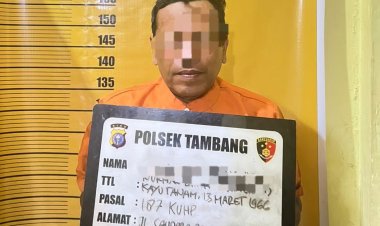 Tindak Tegas Pelaku Karhutla, Polsek Tambang Amankan Pembakaran Lahan 3 Hektare Di Kualu