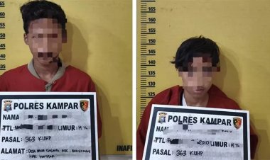 Dua Pelajar Kampar Bobol Toko Perhiasan, Polres Kampar Terapkan Undang-Undang SPPA