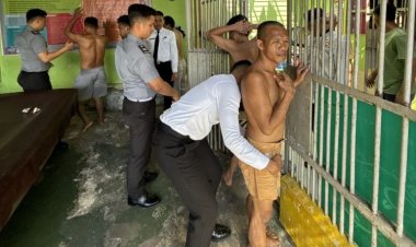 Cegah Peredaran Barang Terlarang Masuk Kamar Hunian, Lapas Kelas IIA Pekanbaru Gelar Razia Rutin