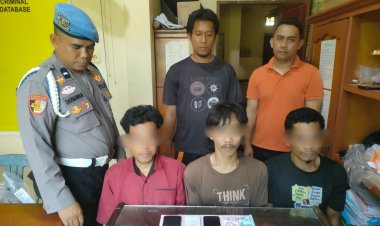 Bongkar Jaringan Narkoba Lintas Kabupaten, Polsek Sabak Auh Berhasil Amankan 3 Orang Pelaku