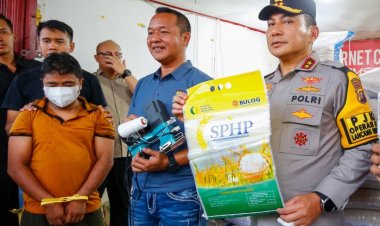 Bongkar Praktik Oplosan Dan Repacking Beras, Polda Riau Sita 9 Ton Beras Subsidi Jadi Premium