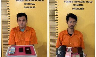 Sita 29 Pil Ekstasi, Polres Inhu Tangkap Dua Orang Pemuda Di Pematang Reba