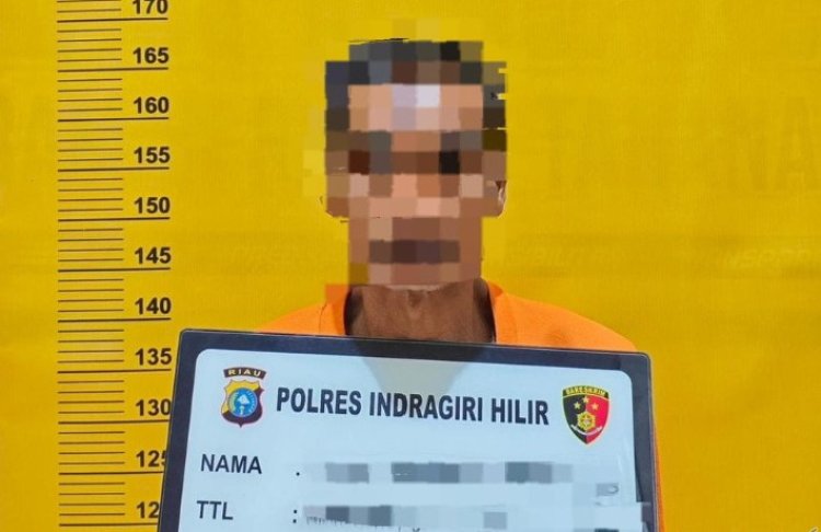 Bakar Lahan Seluas 5,2 Hektar, Polres Inhu Tangkap Petani Sawit Desa Simpang Gaung