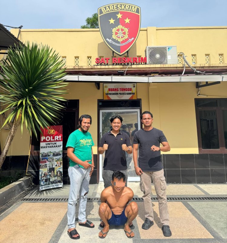 Bobol Kos-Kosan Di Bangkinang, Polres Kampar Tangkap Pria Berusia 43 Tahun