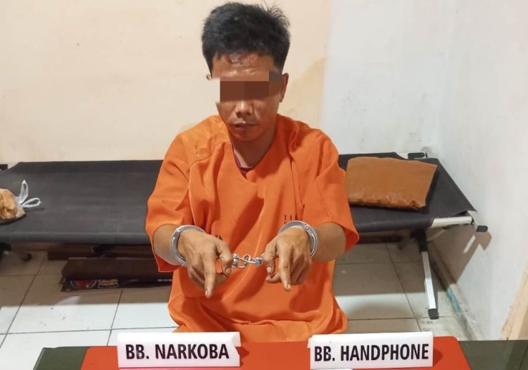 Nongkrong Di Los Pasar Tapung Bawa 19 Paket Sabu, Satresnarkoba Polres Kampar Tangkap Seorang Pemuda