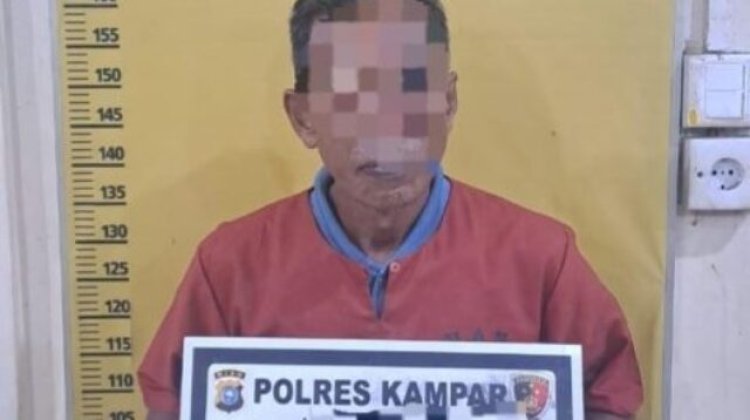 Diduga Buka 1 Hektar Lahan Dengan Cara Dibakar, Warga Desa Sipungguk Ditangkap Polres Kampar