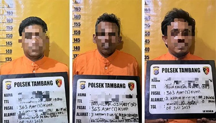 15 Rumah Jadi Korban, Polsek Tambang Berhasil Tangkap Komplotan Pencuri Atap Seng Di Kampar