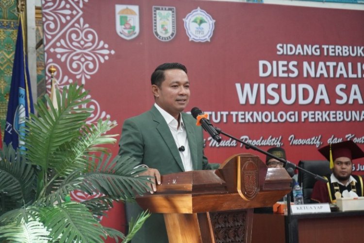 Hadiri Dies Natalies Ke 9 Kampus ITP2I, Wabup Pelalawan Dorong Perusahaan Prioritaskan Tenaga Kerja Lokal