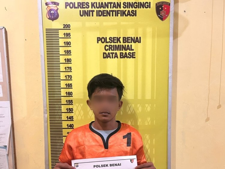 Gerebek Tambang Emas Ilegal Di Sungai Langsat, Polsek Benai Berhasil Amankan Satu Orang Pelaku