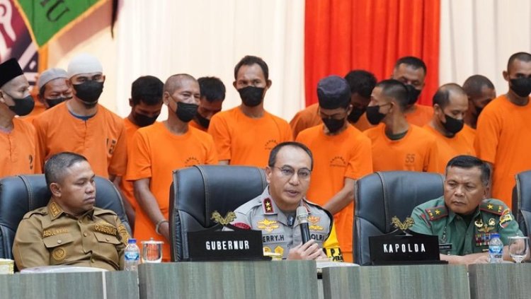 213 Hektare Lahan Di Riau Terbakar, Polda Riau Tetapkan 29 Orang Sebagai Tersangka