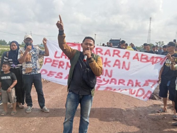 Tuntut Penyerahan Dana CSR, Polsek Teluk Meranti Jembatani Dialog Aliansi Pemuda Desa Kubangan Dan PT Arara Abadi