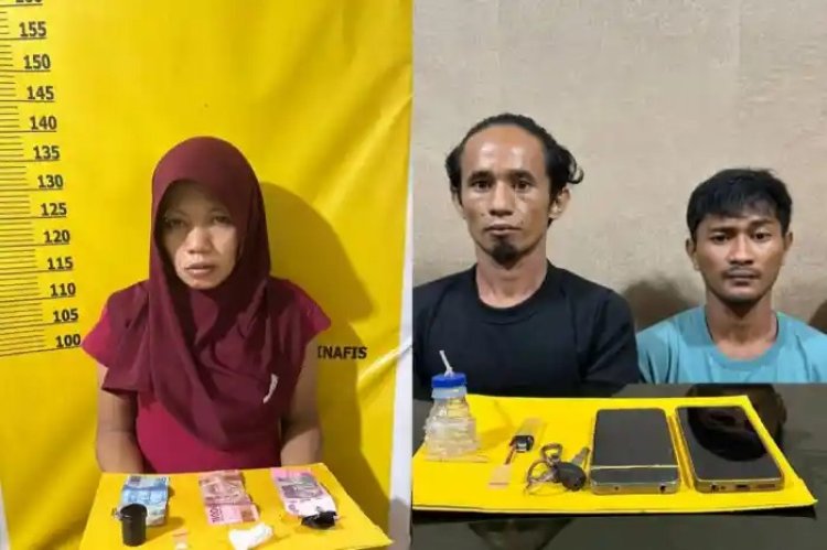 Gudang Bekas Pabrik Ubi Kuansing Jadi Lokasi Narkoba, Polsek Cerenti Amankan 3 Orang Pelaku