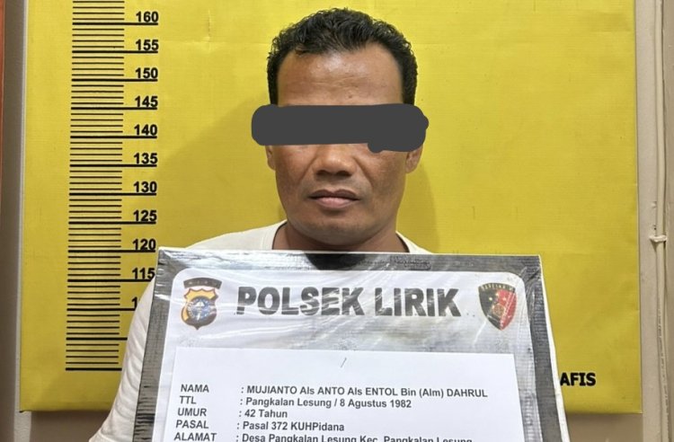 DPO 5 Tahun Kasus Penggelapan Motor Berhasil Ditangkap, Polres Inhu Ungkap Pelaku Juga Pengguna Narkoba