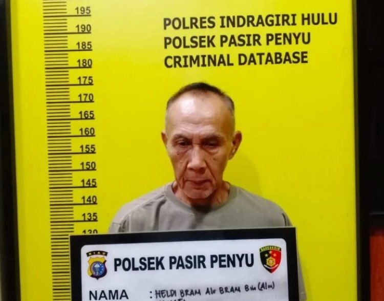Berstatus Bebas Bersyarat, Polres Inhu Kembali Tangkap Seorang Kakek 62 Tahun Residivis Narkoba