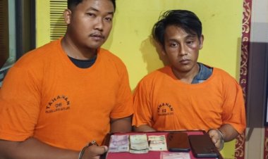 Sita 1,15 Gram Sabu, Polsek Lubuk Batu Jaya Inhu Tangkap Dua Pengedar Di Desa Pontian Mekar