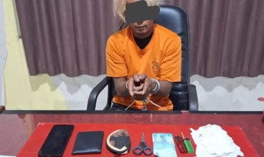 Amankan 11 Paket Sabu, Polres Kuansing Tangkap Seorang Petani Di Desa Sungai Keranji