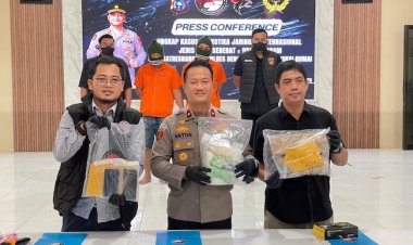 Amankan 2 Orang Tersangka, Polres Bengkalis Dan BC Dumai Gagalkan Peredaran Sabu Jaringan Internasional