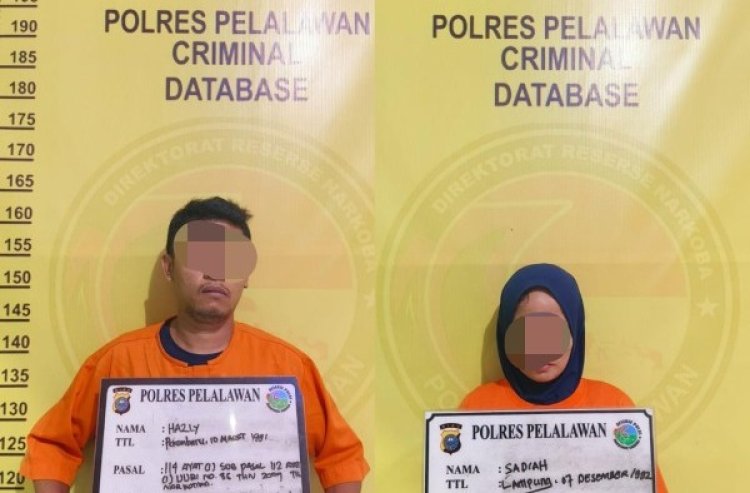 Sita Sabu 3,95 Gram, Polres Pelalawan Amankan Sepasang Kekasih Asal Kabupaten Siak