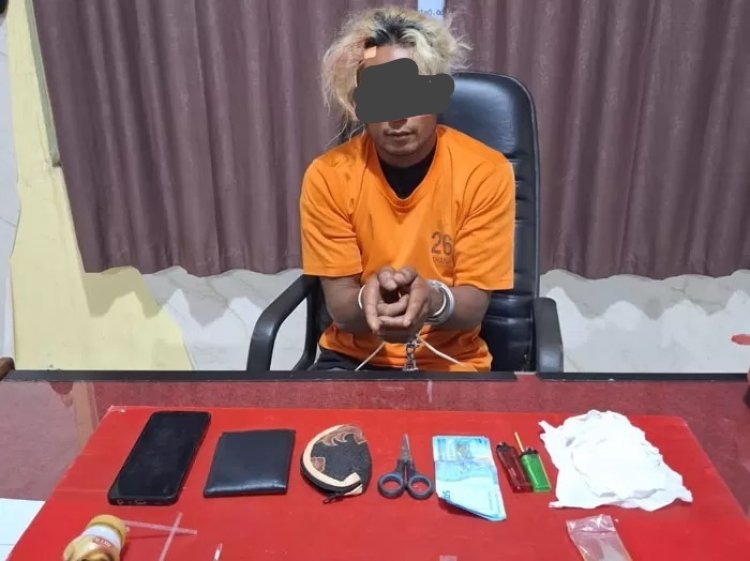 Amankan 11 Paket Sabu, Polres Kuansing Tangkap Seorang Petani Di Desa Sungai Keranji