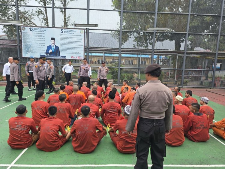 Imbas Renovasi Rutan, Lapas Kelas IIA Bangkinang Terima 93 Tahanan Dari Polres Kampar