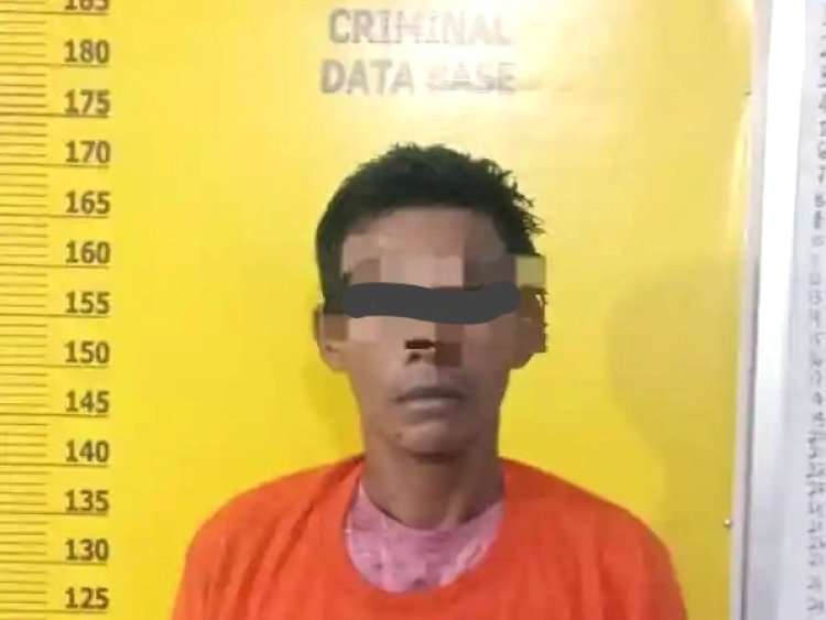 Curi 1 Ton Sawit Milik KUD Prima Sehati, Polsek Kuantan Mudik Tangkap Pelaku Di Desa Sungai Besar