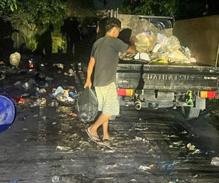 Buang Sampah Sembarangan Di Jalan Kutilang Sakti, Satgas DLHK Pekanbaru Sanksi Warga 250 Ribu