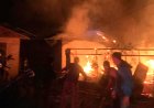 Kerugian Capai Ratusan Juta, Kebakaran Hebat Hanguskan 3 Rumah Petak Di Mandau
