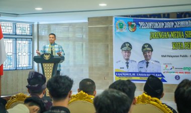 Hadiri Pelantikan JMSI Pekanbaru, Markarius Anwar Dorong Penguatan Media Siber Yang Profesional Dan Berdaya Saing