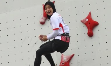 Atlet Panjat Tebing Riau Puja Lestari Sumbang Emas Untuk Indonesia Di SEA Games 2025