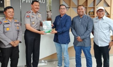 Optimalisasi Layanan Call Center 110, Kabid Humas Polda Riau Kunjungi PWI Riau
