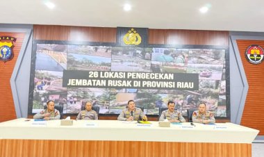 Percepat Akses Pendidikan Dan Ekonomi Daerah Terpencil, Polda Riau Bangun 26 Jembatan Merah Putih Presisi