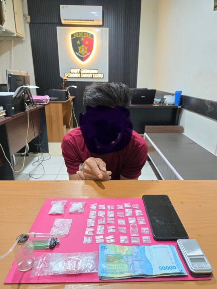 Amankan 33 Paket Sabu, Polres Bengkalis Bongkar Peredaran Narkoba Di Desa Bukit Kerikil