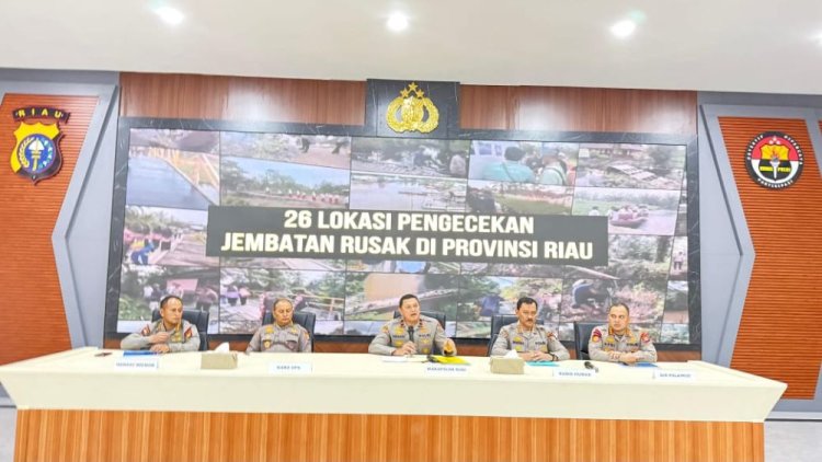Percepat Akses Pendidikan Dan Ekonomi Daerah Terpencil, Polda Riau Bangun 26 Jembatan Merah Putih Presisi
