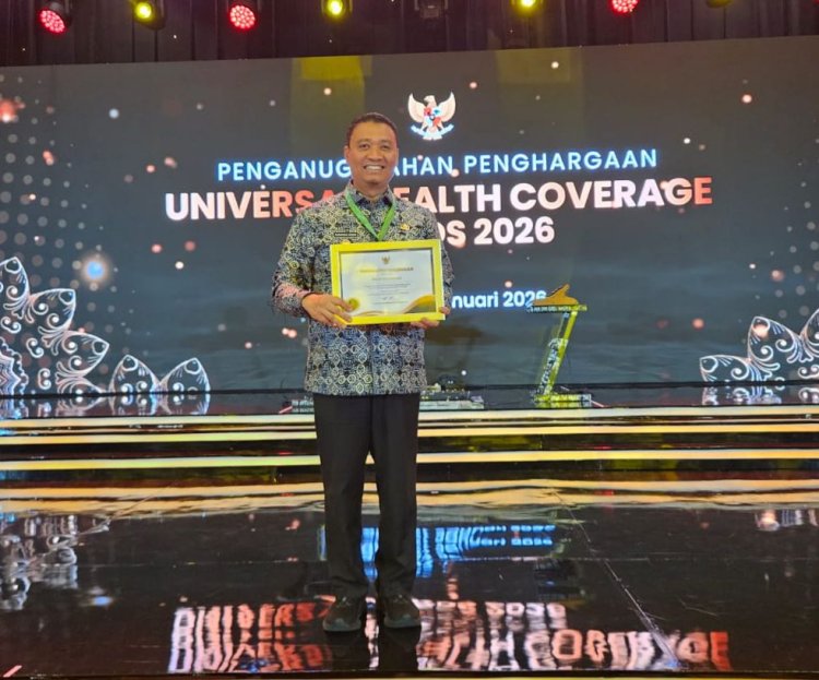 Kepesertaan Jaminan Kesehatan Tembus 100 Persen, Pemko Pekanbaru Sabet UHC Awards 2026