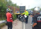 Motor Tabrak Truk Parkir Di Rumbai Pesisir Pekanbaru, Satu Dari Tiga Remaja Tewas Di TKP