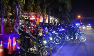 Tekan Angka C3 dan Premanisme, Polda Riau Gelar Patroli Skala Besar Di Pekanbaru