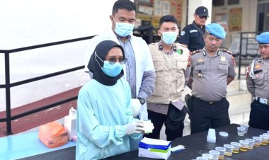 Gelar Tes Urine Mendadak, Lima Oknum Personil Polres Meranti Dicopot Usai Positif Narkoba