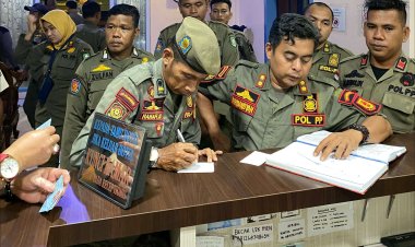 Gelar Operasi Pekat, Satpol PP Bengkalis Temukan Enam Pasangan Bukan Suami Istri Di Kamar Hotel