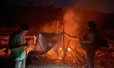 Sisir Aktivitas Tambang Ilegal di Kuantan Tengah, Polres Kuansing Musnahkan Enam Rakit PETI