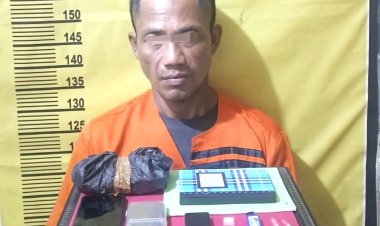 Bongkar Peredaran Narkoba Di Pematang Reba, Pria 46 Tahun Ditangkap Polsek Rengat Barat