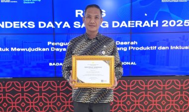 Skor IDSD 2025 Di Atas Rata-Rata Nasional, Kota Pekanbaru Raih Penghargaan BRIN