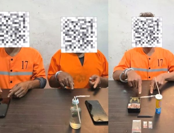 Berantas Peredaran Narkoba Di Tengganau, Polsek Pinggir Sita Barang Bukti Sabu Seberat 1,83 Gram
