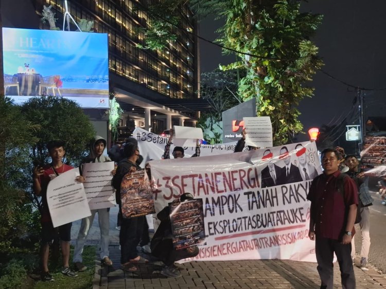 Gelar Aksi Di Rakernas METI, Gerakan Pemuda Energi Tuntut Evaluasi Terbuka Proyek Nasional