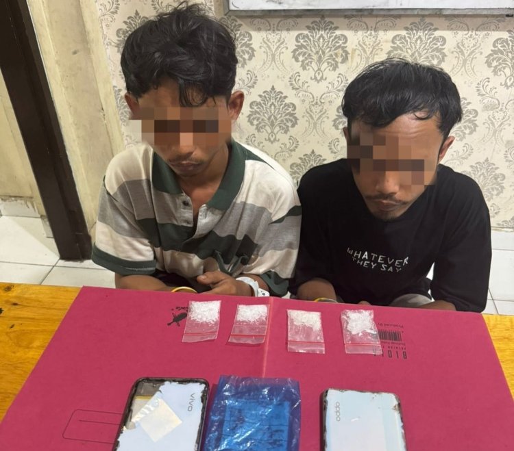 Bongkar Peredaran Narkoba Di Kandis, Polres Siak Amankan Barang Bukti 8,47 Gram Sabu