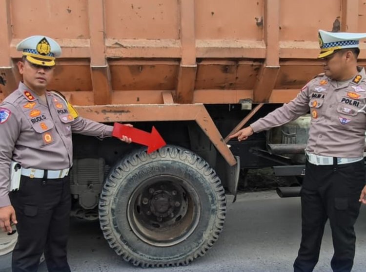 Gelar Operasi Keselamatan, Ditlantas Polda Riau Amankan Satu Truk ODOL Dan Tindak 11 Pelanggar
